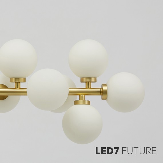 Loft Industry Modern - Bubbles Stick Line Chandelier